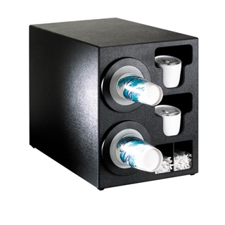 BFL-C-2BT Countertop cup, lid & straw dispensing cabinet
