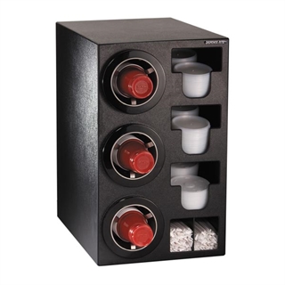 CTC-C-3BT Countertop cup, lid & straw dispensing cabinet