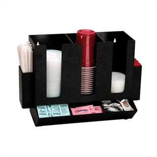 HLCO-3BT Countertop cup, lid & straw organizer