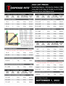 Price List