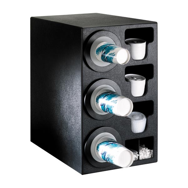 BFL-C-3BT Countertop cup, lid & straw dispensing cabinet
