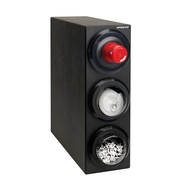 LID2-S2-3BT Countertop cup, lid & straw dispensing cabinet