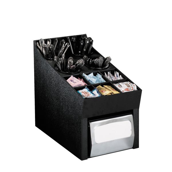 NLO-SWNH Countertop multi-purpose organizer with napkin dispenser