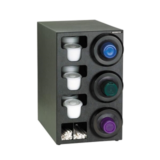 SLR-C-3RBT Countertop cup, lid & straw dispensing cabinet