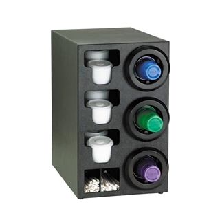 STL-C-3RBT Countertop cup, lid & straw dispensing cabinet