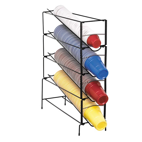 WR-CT-4 Countertop wire form cup & lid dispenser