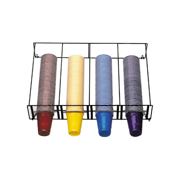 WR-CT-OVRHD Surface mounted (overhead) wire form cup dispenser